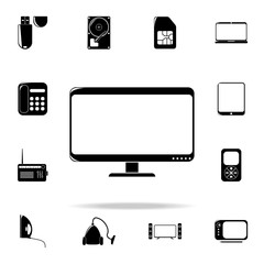 Poster - monitor icon. Technology icons universal set for web and mobile