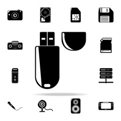 Poster - usb storage icon. Technology icons universal set for web and mobile