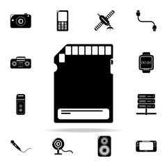 Aufkleber - SD card icon. Technology icons universal set for web and mobile
