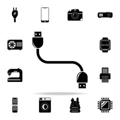 Poster - USB cable icon. Technology icons universal set for web and mobile
