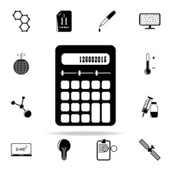 Poster - calculator icon. The science icons universal set for web and mobile