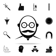 Poster - scientist icon. The science icons universal set for web and mobile