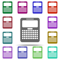 Poster - financial calculator icon. Elements of University life in multi color style icons. Simple icon for websites, web design, mobile app, info graphics