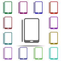Aufkleber - the tablet icon. Elements of University life in multi color style icons. Simple icon for websites, web design, mobile app, info graphics