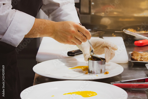 Chef Preparing Food Meal In The Kitchen Chef Cooking Chef