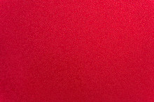 Drops Of Water On Red Background.Macro Photo, Drop, Shadow Plastic Base.