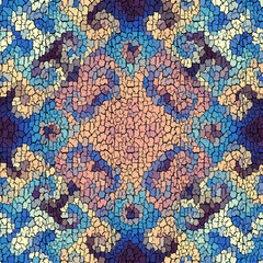 Aufkleber - Seamless grunge abstract square pattern. Paint grunge cracks.
