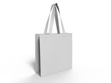 Blank Promotional Tote Bag For Branding. 3d Rendering Illustration.