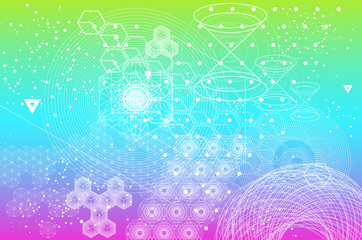 Wall Mural - the science and mathematics abstract background