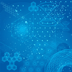 Wall Mural - the science and mathematics abstract background