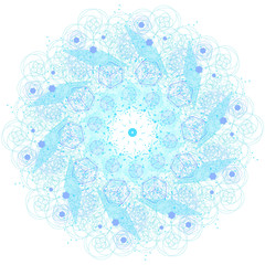 Wall Mural - sacred geometry symbol. mandala mystery element.