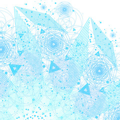 Wall Mural - sacred geometry symbols and elements background