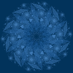 Wall Mural - sacred geometry symbol. mandala mystery element.