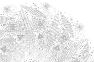 Wall Mural - sacred geometry symbols and elements background