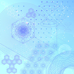 Wall Mural - the science and mathematics abstract background