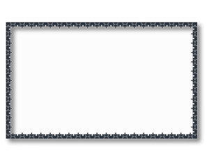 Poster - Frame black Puzzles. white backround