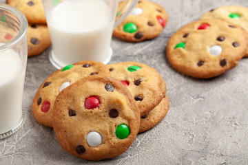 cookies with chocolate candy sprinkles