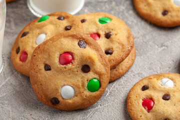 cookies with chocolate candy sprinkles