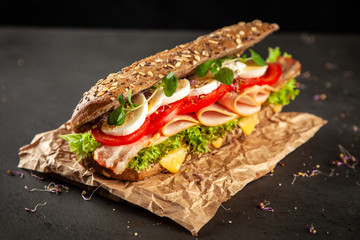 Wall Mural - Classic BLT sandwiches