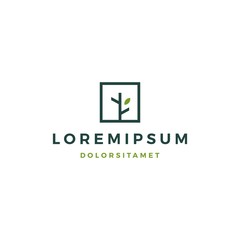 tree logo vector icon illustration