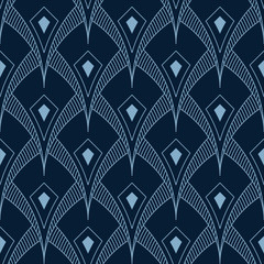 simple seamless art deco geometric illustration pattern wallpaper