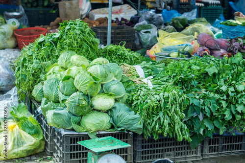 Foto Vegetables at a local market of Sapa in the north of Vietnam