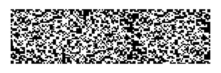 horizontal black qr code on white for pattern and background,vector illustration