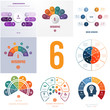 © assistant - Universal templates elements Infographics conceptual cyclic processes for 6 positions possible to use for workflow, banner, diagram, web designs