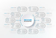 © zaie - Infographic numbers steps element. Circle graphic chart diagram, business graphic design. Vector illustration