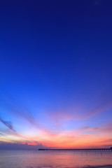 Wall Mural - sunset over the sea