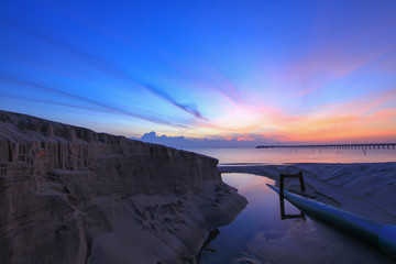 Wall Mural - sunset on the beach