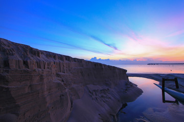 Wall Mural - sunset on the beach