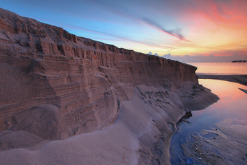 Wall Mural - sunset on the beach
