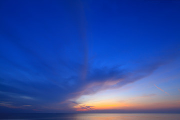 Wall Mural - sky with clouds and sun