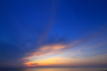 Wall Mural - sunset in the sky