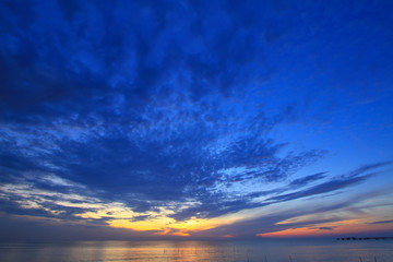 Wall Mural - sunset over the sea