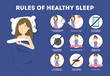 © inspiring.team - Rules of healthy sleep. Bedtime routine for good sleep