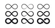 © Lifeking - Infinity symbols. Eternal, limitless, endless, life logo or tattoo concept.
