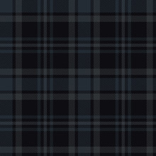 Seamless Dark Tartan Plaid Pattern. Checkered Fabric Texture Background.