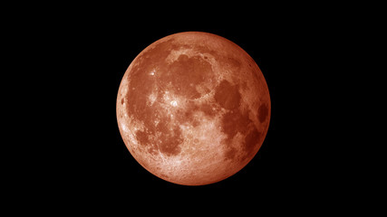 blood moon red