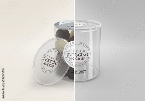 Download Clear Tall Can With Pull Tab And Clear Lid Packaging Mockup Buy This Stock Template And Explore Similar Templates At Adobe Stock Adobe Stock Yellowimages Mockups