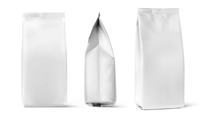 set of mockup bags isolated on white background. vector illustration. can be use for your design, pr