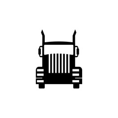 Poster - front view truck, auto icon. Element of transport front view icon for mobile concept and web apps. Glyph front view truck, auto icon can be used for web and mobile