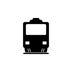 Poster - front view train, transport icon. Element of transport front view icon for mobile concept and web apps. Glyph front view train, transport icon can be used for web and mobile