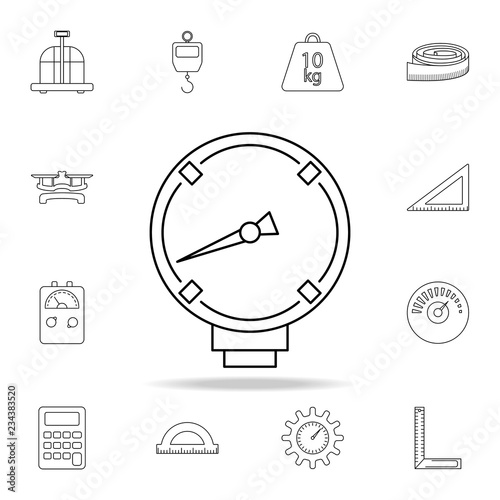 mechanical index icon. Detailed set of measuring instruments icons. Premium  graphic design. One of the collection icons for websites, web design,  mobile app Stock Vector | Adobe Stock