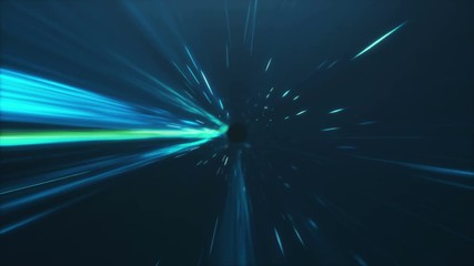 Wall Mural - 3d animation tunnel or wormhole, tunnel that can connect one universe with another. abstract speed t