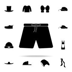 Poster - shorts icon. Clothes icons universal set for web and mobile