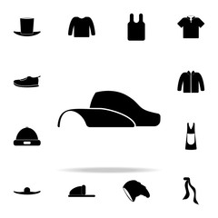 Poster - open top hat icon. Clothes icons universal set for web and mobile