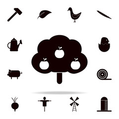 Poster - Apple tree icon. Farm icons universal set for web and mobile