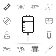 Poster - dropper line icon. Hospital icons universal set for web and mobile